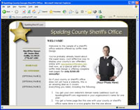 Click to view a sample of a Sheriff's Office website.
